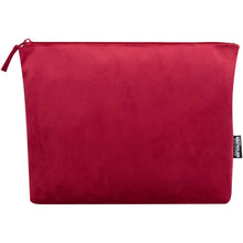 Load image into Gallery viewer, Swift GRS recycled velvet toiletry bag set — Burgundy (front)