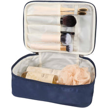 Load image into Gallery viewer, Muse GRS RPET make-up organiser — Navy (detail)