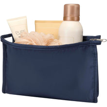 Load image into Gallery viewer, Muse GRS RPET toiletry pouch — Navy (detail)