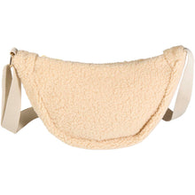 Load image into Gallery viewer, Bear GRS recycled sherpa crossbody bag 3L — Natural (front)