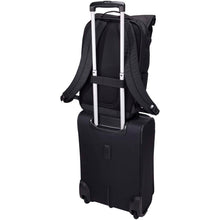 Load image into Gallery viewer, Case Logic Variate 17" recycled expandable roll-top laptop backpack — Black (detail)