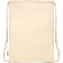 Load image into Gallery viewer, Odisha 100 g/m² OCS organic drawstring bag 5L — Natural (back)