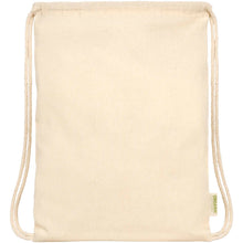 Load image into Gallery viewer, Odisha 140 g/m² OCS organic drawstring bag 5L  — Natural (front)