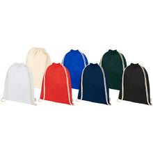 Load image into Gallery viewer, Odisha 140 g/m² OCS organic drawstring bag 5L  — group