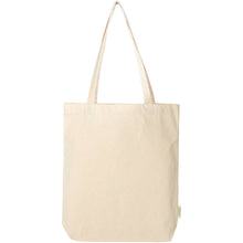 Load image into Gallery viewer, Odisha 180 g/m² OCS organic wide bottom tote bag 11L  — Natural (front)