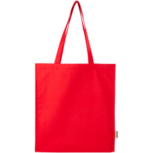 Load image into Gallery viewer, Odisha 180 g/m² OCS organic full gusset tote bag 14L  — Red (front)