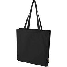 Load image into Gallery viewer, Odisha 180 g/m² OCS organic full gusset tote bag 14L  — Black