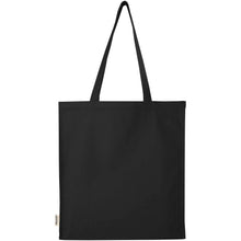 Load image into Gallery viewer, Odisha 180 g/m² OCS organic full gusset tote bag 14L  — Black (back)