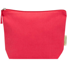 Load image into Gallery viewer, Odisha 180 g/m² OCS organic toiletry bag 1L  — Red (front)