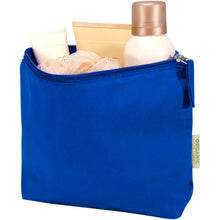 Load image into Gallery viewer, Odisha 180 g/m² OCS organic toiletry bag 1L  — Royal blue (detail)