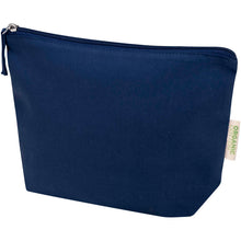 Load image into Gallery viewer, Odisha 180 g/m² OCS organic toiletry bag 1L  — Navy