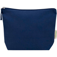 Load image into Gallery viewer, Odisha 180 g/m² OCS organic toiletry bag 1L  — Navy (front)