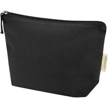 Load image into Gallery viewer, Odisha 180 g/m² OCS organic toiletry bag 1L  — Black