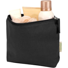 Load image into Gallery viewer, Odisha 180 g/m² OCS organic toiletry bag 1L  — Black (detail)