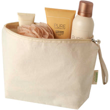 Load image into Gallery viewer, Odisha 180 g/m² OCS organic large accessory pouch 3L  — Natural (detail)