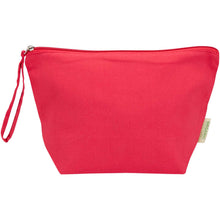 Load image into Gallery viewer, Odisha 180 g/m² OCS organic large accessory pouch 3L  — Red (front)