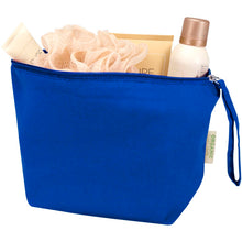 Load image into Gallery viewer, Odisha 180 g/m² OCS organic large accessory pouch 3L  — Royal blue (detail)