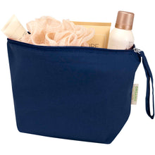Load image into Gallery viewer, Odisha 180 g/m² OCS organic large accessory pouch 3L  — Navy (detail)