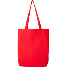 Load image into Gallery viewer, Odisha 270 g/m² OCS organic tote bag 10L  — Red (front)