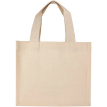 Load image into Gallery viewer, Odessa 220 g/m² GRS recycled cotton mini gusset tote bag 9L — Natural (back)