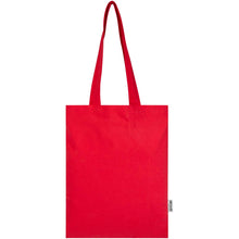 Load image into Gallery viewer, Peru Blend 180 g/m² GRS recycled cotton tote bag 7L — Red (front)
