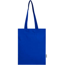 Load image into Gallery viewer, Peru Blend 180 g/m² GRS recycled cotton tote bag 7L — Royal blue (front)