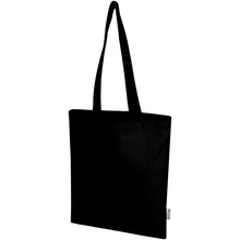 Load image into Gallery viewer, Peru Blend 180 g/m² GRS recycled cotton tote bag 7L — Black