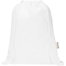 Load image into Gallery viewer, Peru Blend 180 g/m² GRS recycled drawstring bag 5L — White (front)