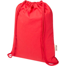 Load image into Gallery viewer, Peru Blend 180 g/m² GRS recycled drawstring bag 5L — Red