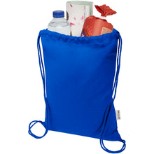 Load image into Gallery viewer, Peru Blend 180 g/m² GRS recycled drawstring bag 5L — Royal blue (detail)