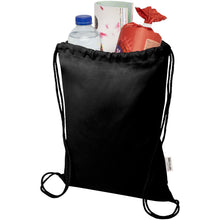 Load image into Gallery viewer, Peru Blend 180 g/m² GRS recycled drawstring bag 5L — Black (detail)