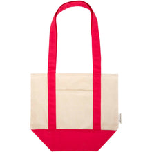 Load image into Gallery viewer, Sam 320 g/m² GRS recycled mini cotton tote bag — Red / Natural (front)
