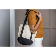 Load image into Gallery viewer, Sam 320 g/m² GRS recycled mini cotton tote bag — lifestyle