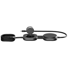 Load image into Gallery viewer, Zens Pro 3 140W USB-C 3-in-1 charging cable — Black (back)