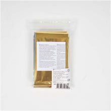Load image into Gallery viewer, Frederik 2-function emergency blanket — Silver / Gold (back)