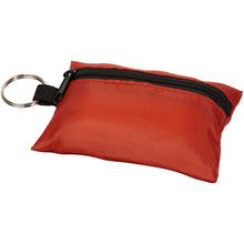 Load image into Gallery viewer, Valdemar 16-piece first aid keyring pouch — Red (detail)
