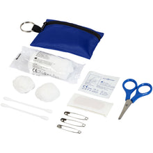 Load image into Gallery viewer, Valdemar 16-piece first aid keyring pouch — Royal blue