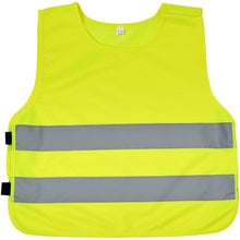 Load image into Gallery viewer, RFX™ Marie XS safety vest with hook&amp;loop for kids age 7-12 — Neon yellow (front)