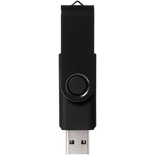 Load image into Gallery viewer, Rotate-metallic 4GB USB flash drive — Black (front)
