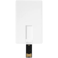 Load image into Gallery viewer, Slim card-shaped 2GB USB flash drive — White (front)