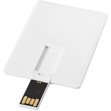 Load image into Gallery viewer, Slim card-shaped 2GB USB flash drive — White
