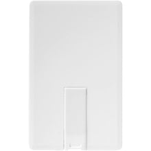 Load image into Gallery viewer, Slim card-shaped 4GB USB flash drive — White (detail)