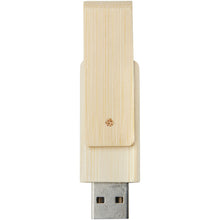 Load image into Gallery viewer, Rotate 4GB bamboo USB flash drive — Beige (front)