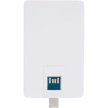 Load image into Gallery viewer, Duo slim 32GB USB drive with Type-C and USB-A 3.0 — White (back)