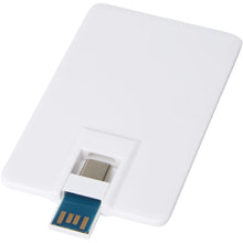 Load image into Gallery viewer, Duo slim 32GB USB drive with Type-C and USB-A 3.0 — White
