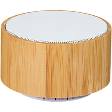 Load image into Gallery viewer, Cosmos bamboo Bluetooth speaker — Natural / White