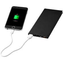 Load image into Gallery viewer, Plate 8000 mAh aluminium power bank — Black (detail)