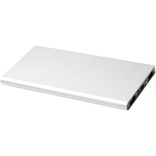 Load image into Gallery viewer, Plate 8000 mAh aluminium power bank — Silver (detail 2)