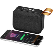 Load image into Gallery viewer, Fashion fabric Bluetooth speaker — Black (detail)