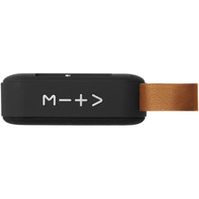 Load image into Gallery viewer, Fashion fabric Bluetooth speaker — Black (front)